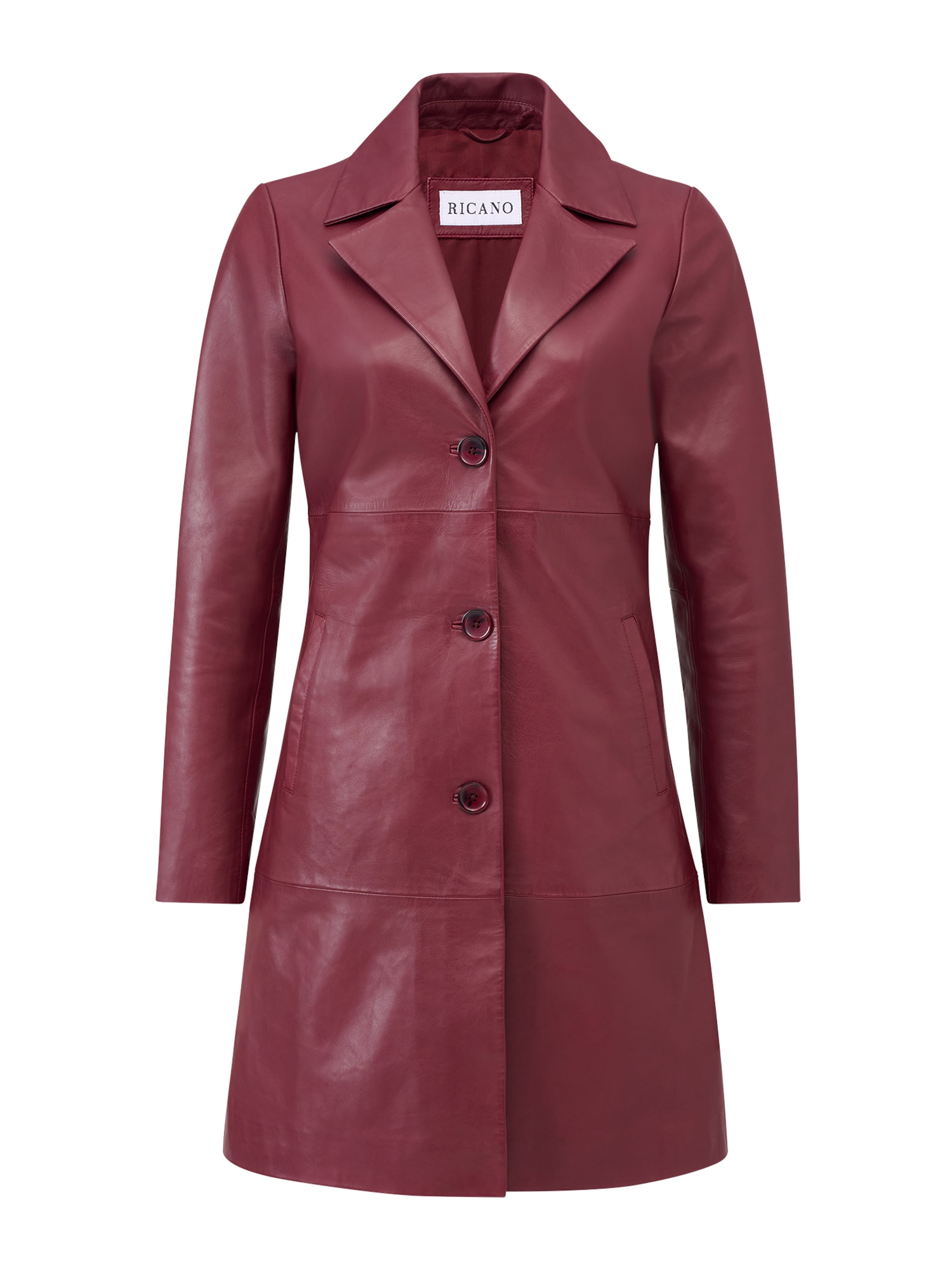 RICANO - Abrigo de entretiempo 'Marzia' en rojo: frente