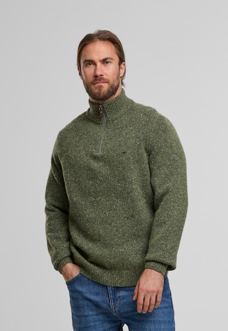 FYNCH-HATTON Pullover 'Donegal' i grøn