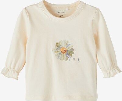 NAME IT Shirt 'Bahra' in Cream / Dusty blue / Gold / Pastel green, Item view