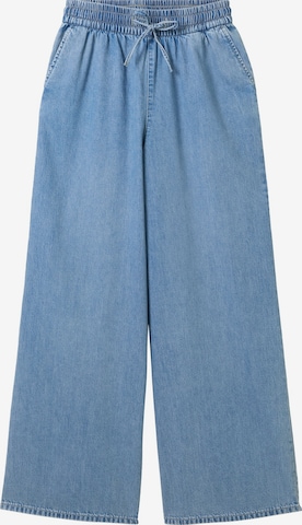 Wide leg Jeans de la TOM TAILOR DENIM pe albastru: față