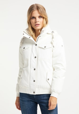 Veste d’hiver DreiMaster Vintage en blanc : devant