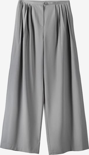 Pantaloni con pieghe Bershka di colore grigio, Visualizzazione prodotti