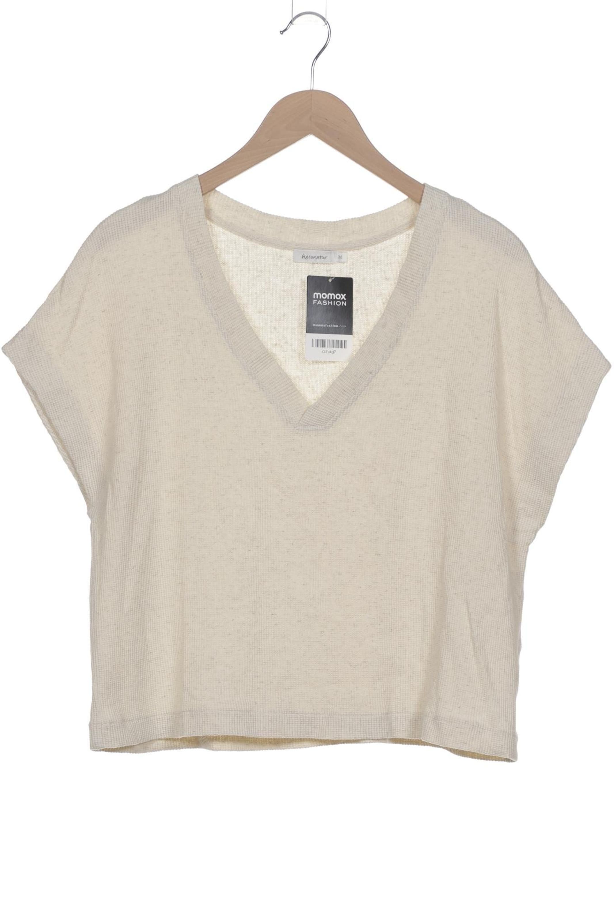 hessnatur Sweater & Cardigan in S in Beige: front