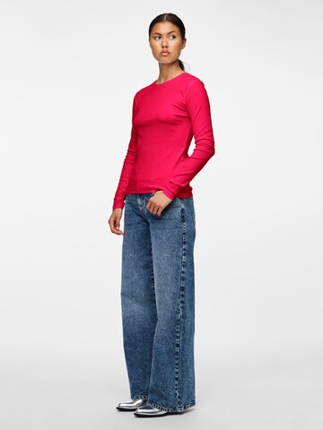 PIECES Shirt 'PCRUKA' in Red