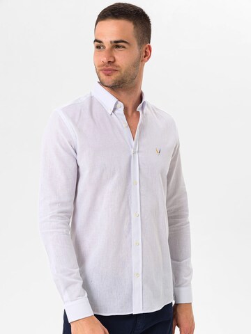 Regular fit Camicia 'Fleano' di By Diess Collection in bianco