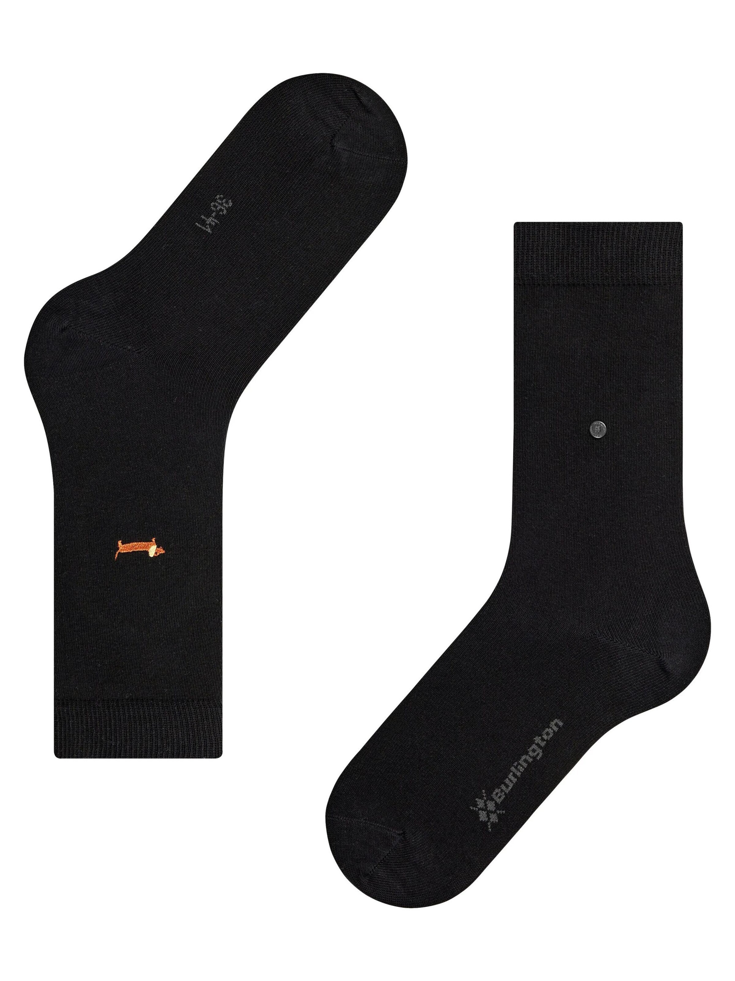 BURLINGTON Socken 'Brit Style'‌‌‌‌‌‌‌ in Schwarz