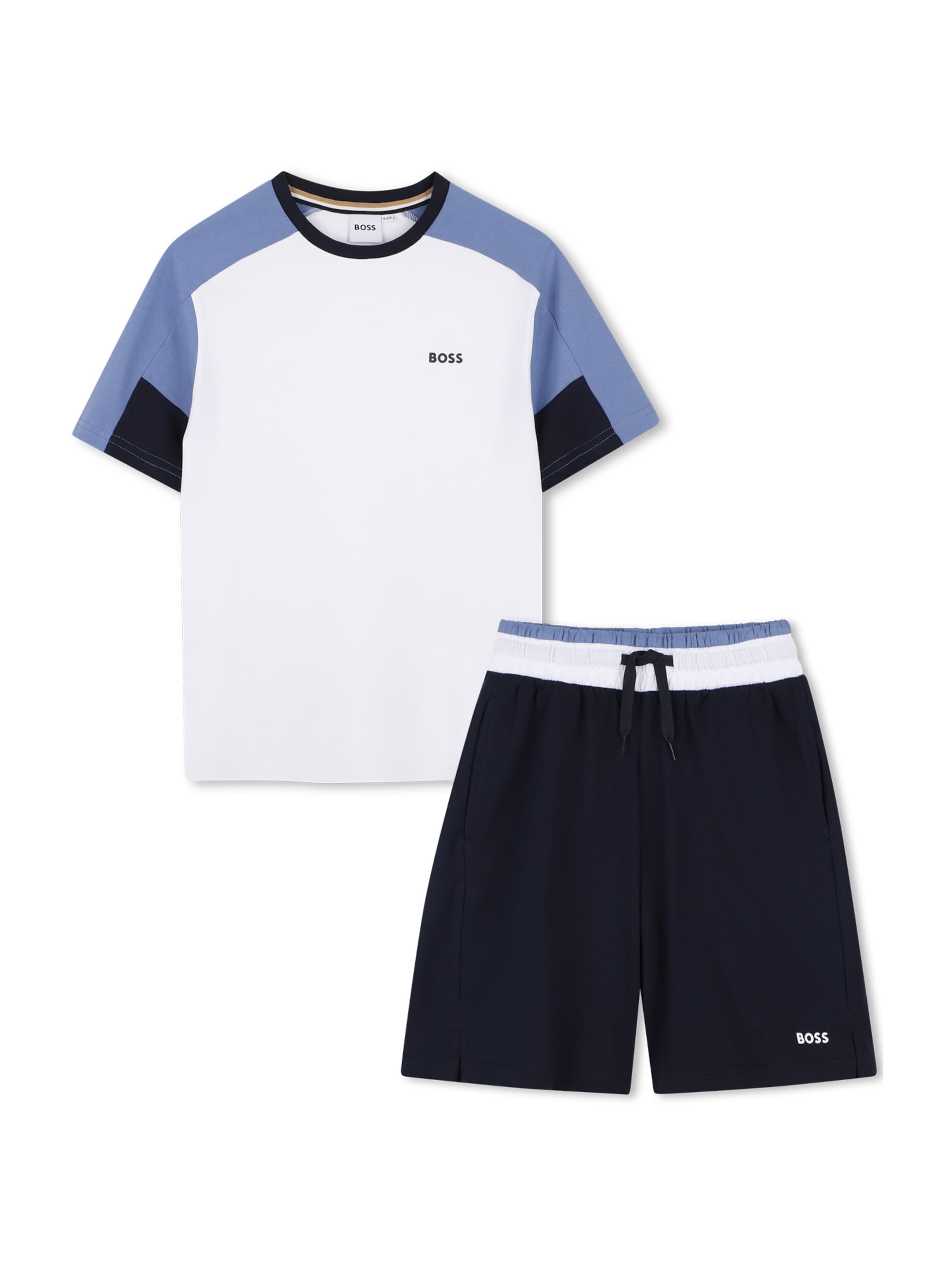 BOSS Sweat suit in Blue: front