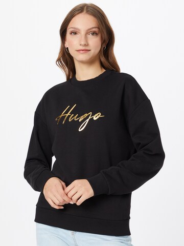 HUGO Red Sweatshirt 'Dakimara 1' in Black: front