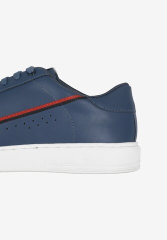 Sneaker low de la DreiMaster Maritim pe albastru