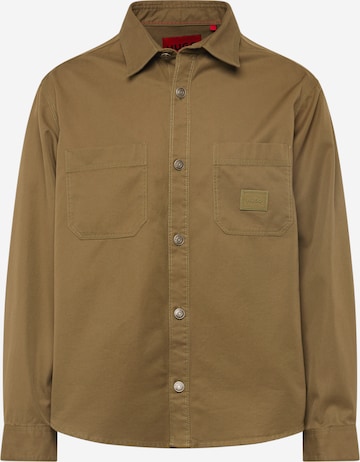 HUGO Red Regular fit Button Up Shirt 'Erato' in Green: front