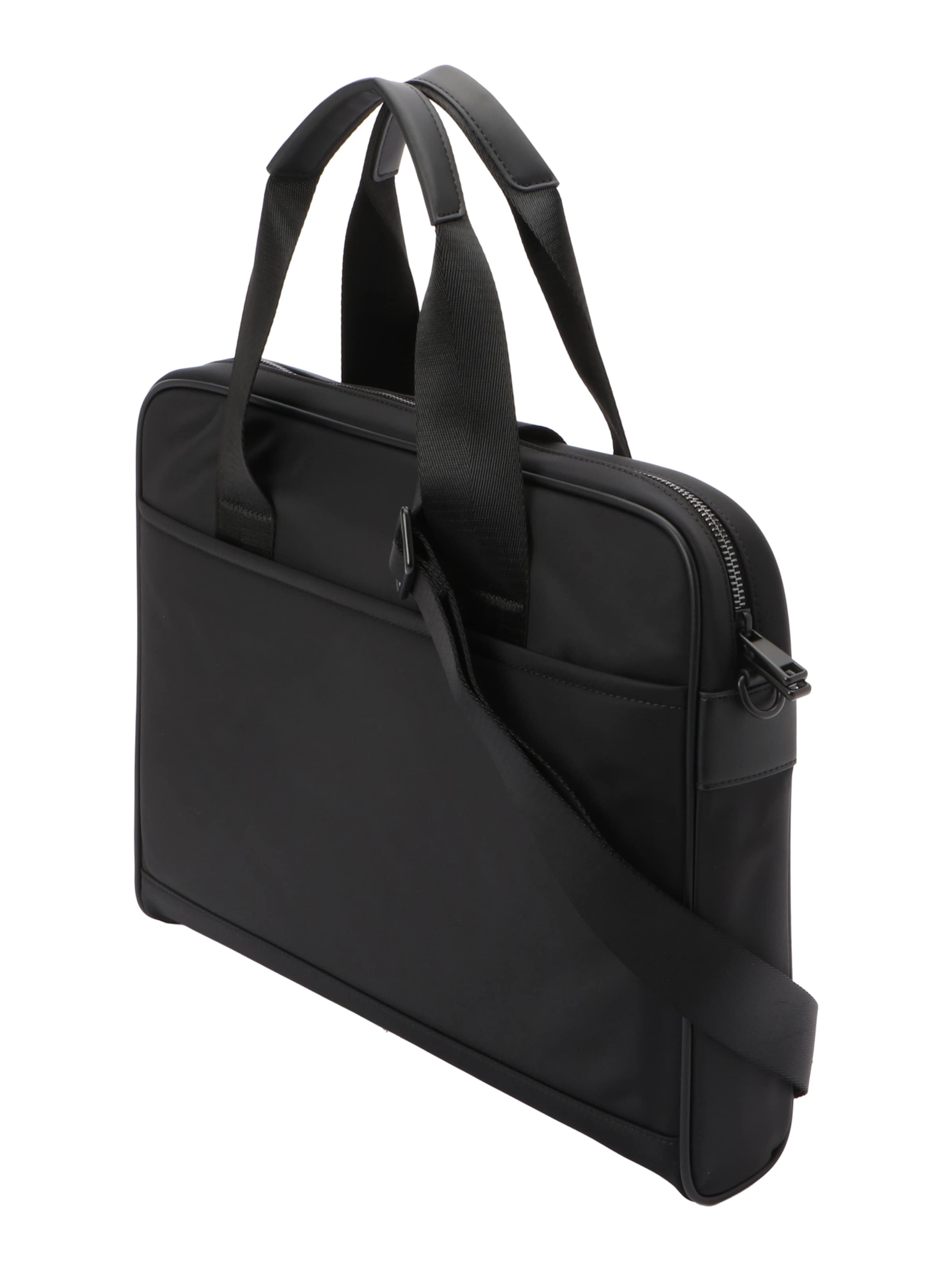 Karl Lagerfeld - Bolsa para portátil 'IKON' en negro: lado