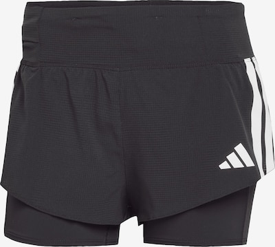 ADIDAS PERFORMANCE Sporthose 'Adizero' in schwarz / weiß, Produktansicht