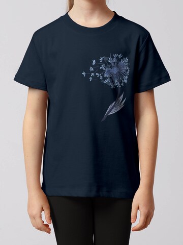 watabout.kids Shirt 'Dandelion' in Blue: front
