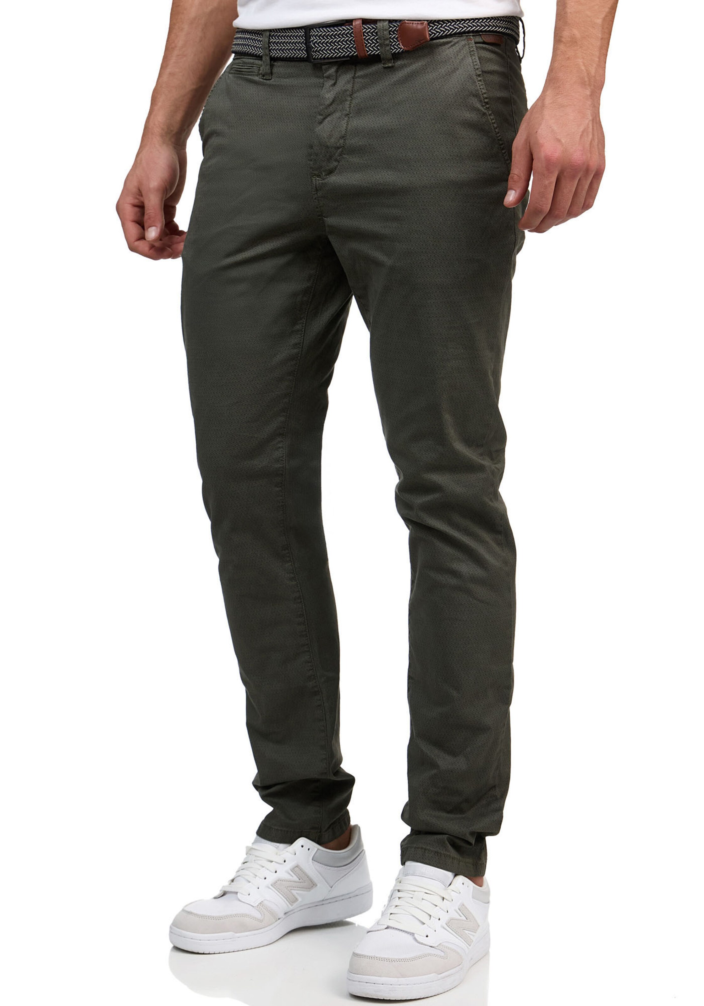 INDICODE JEANS Regular Chino Pants in Green