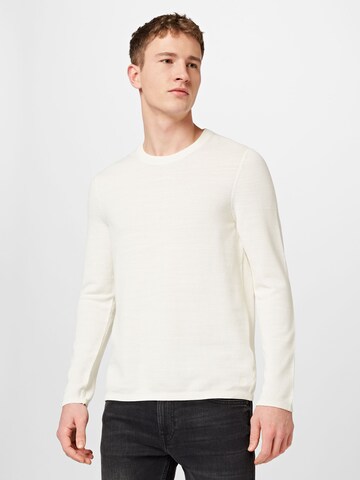 Marc O'Polo Pullover  (GOTS) in Weiß: Vorderseite