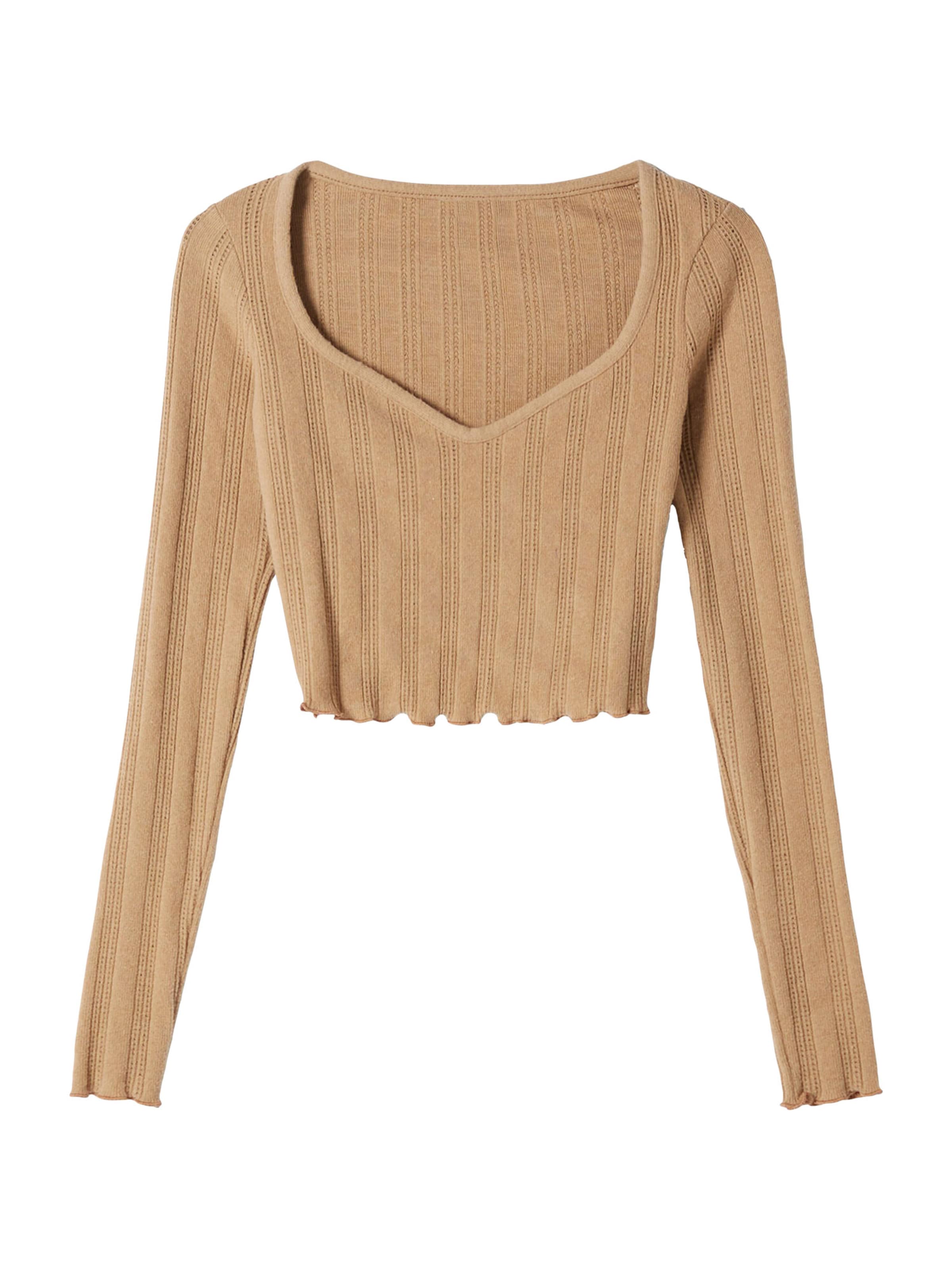 Pullover Bershka di colore marrone chiaro, Visualizzazione prodotti