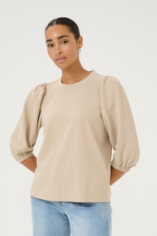 Chemisier 'KAJanne' Kaffe en beige : devant