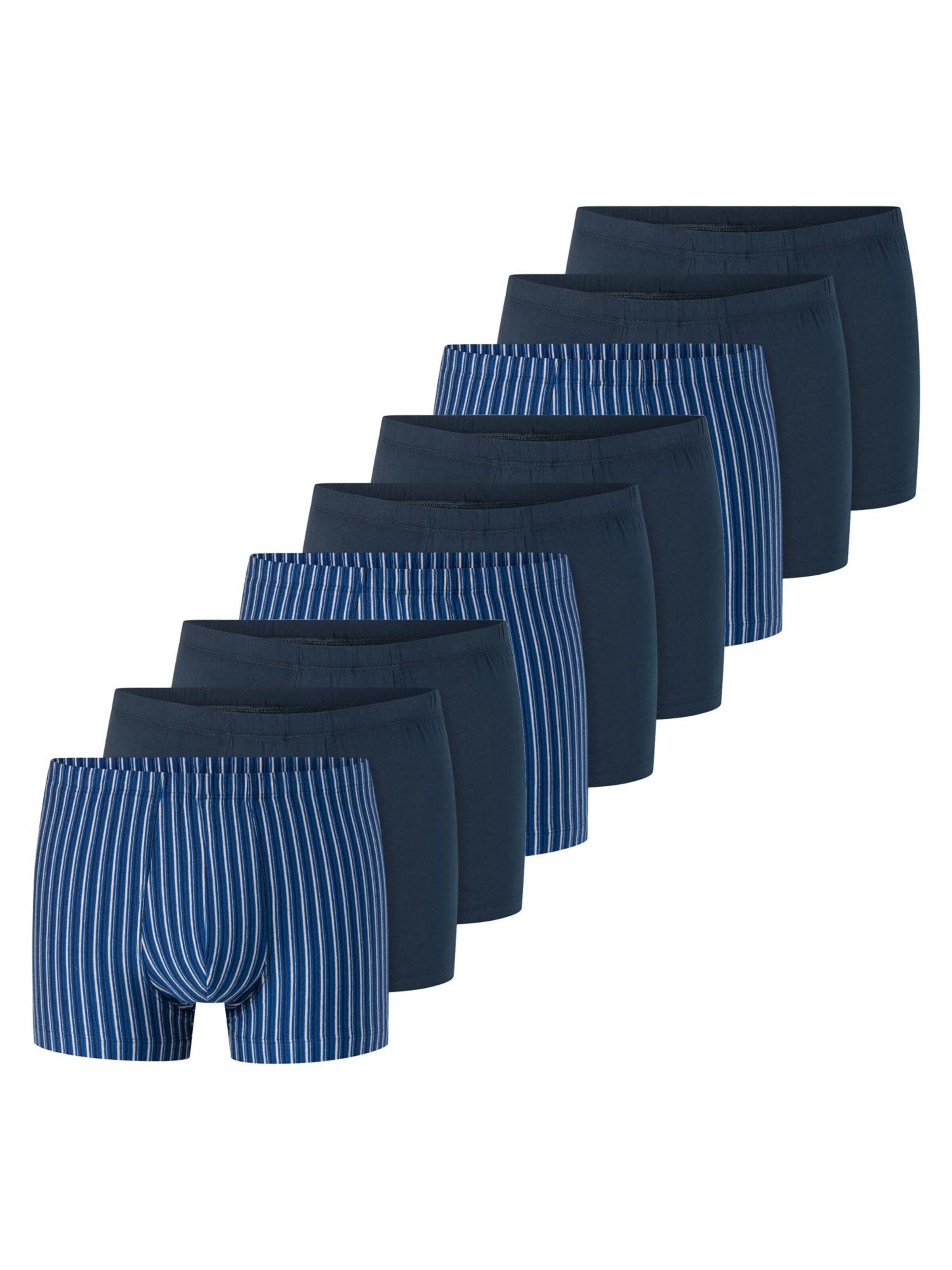 SCHIESSER Boxershorts '95/5 Essentials - Cotton' in Blauw: voorkant