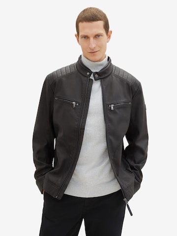 TOM TAILOR Between-Season Jacket in Black