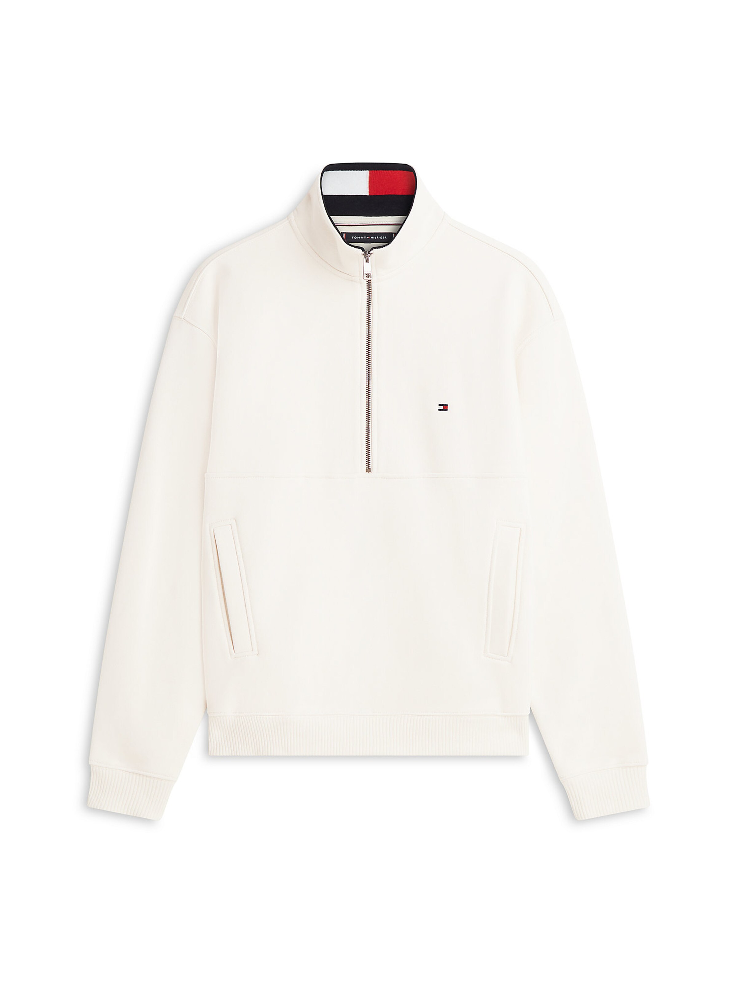 TOMMY HILFIGER Sweatshirt in navy / rot / weiß / offwhite, Produktansicht