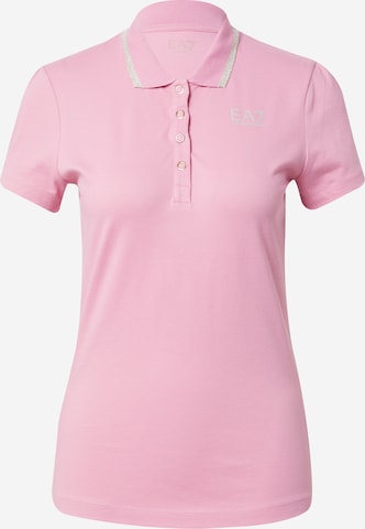 EA7 Emporio Armani Shirt in Roze: voorkant