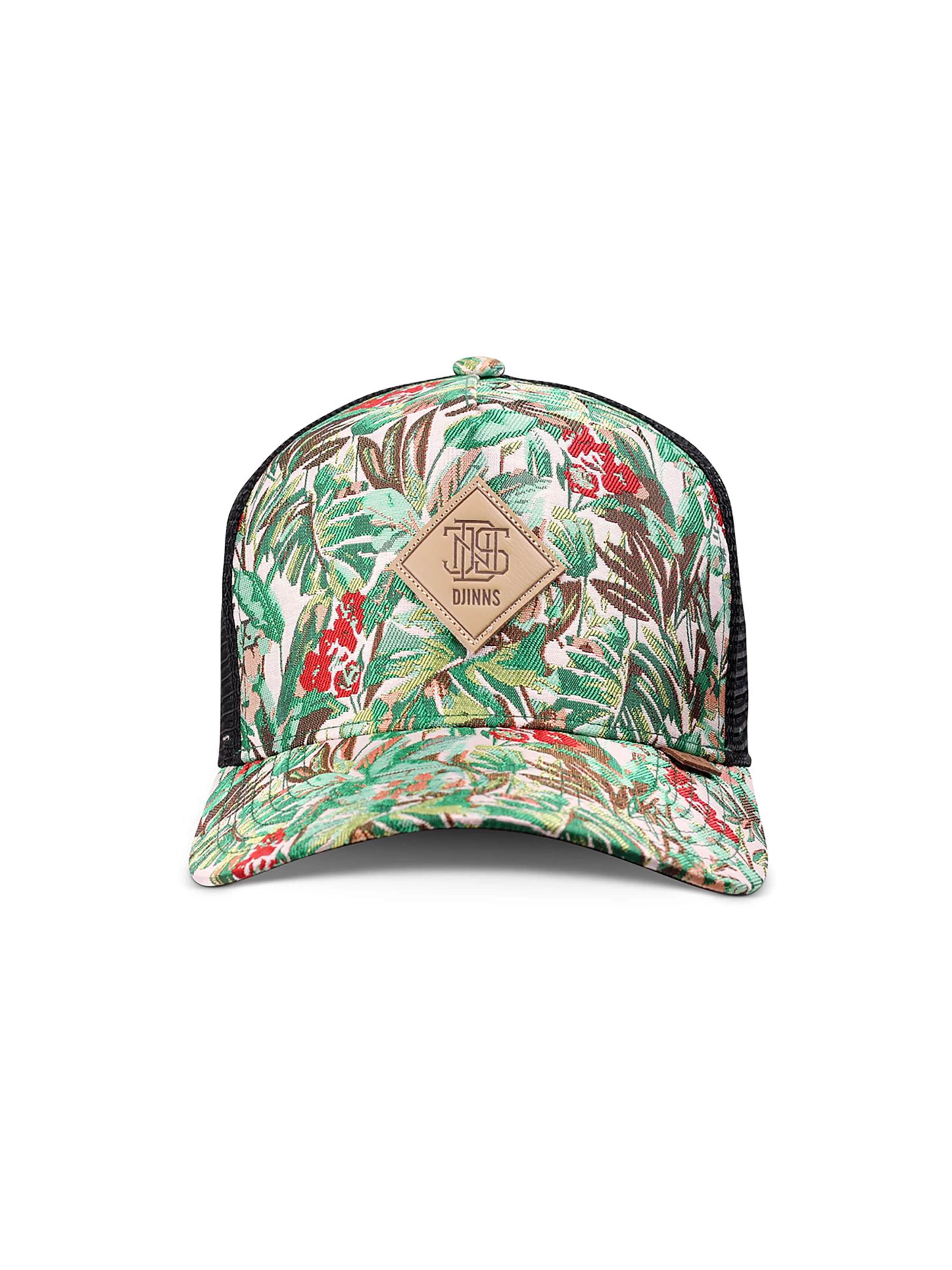 DJINNS Cap 'HFT Woven Jungle' in Mixed colors: front