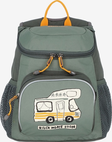 JACK WOLFSKIN Sports Backpack 'Little Joe' in Green: front