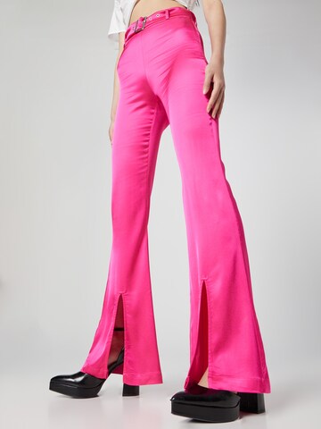 Katy Perry exclusive for ABOUT YOU Flared Pants 'Nancy' in Pink: front