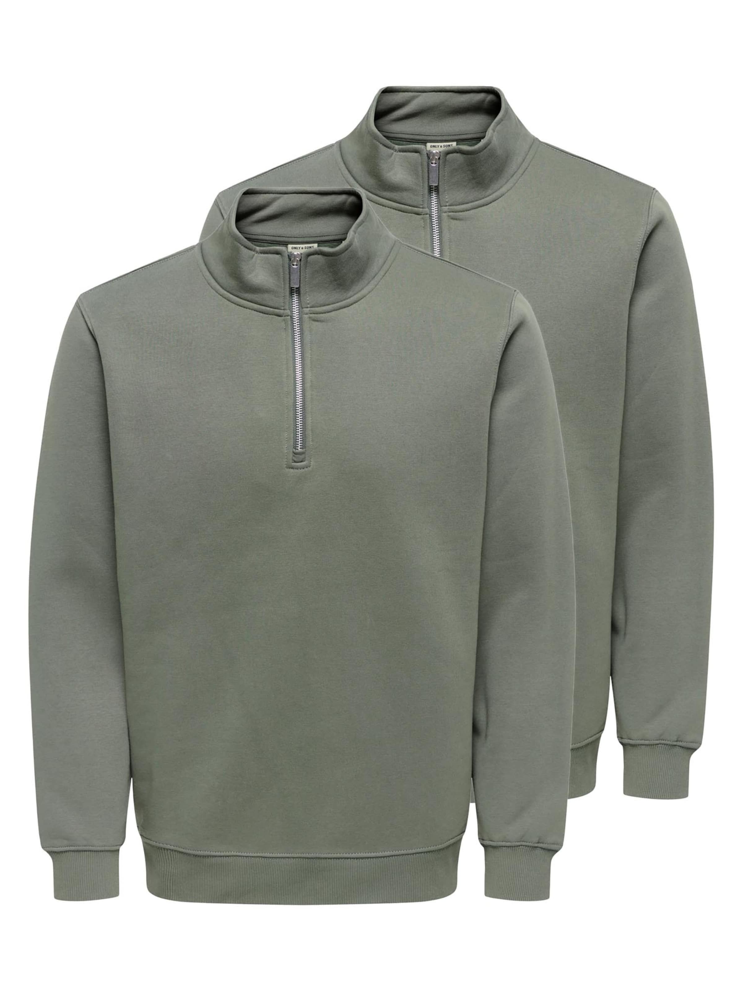 Only & Sons Sweatshirt 'Connor' in Grey: front