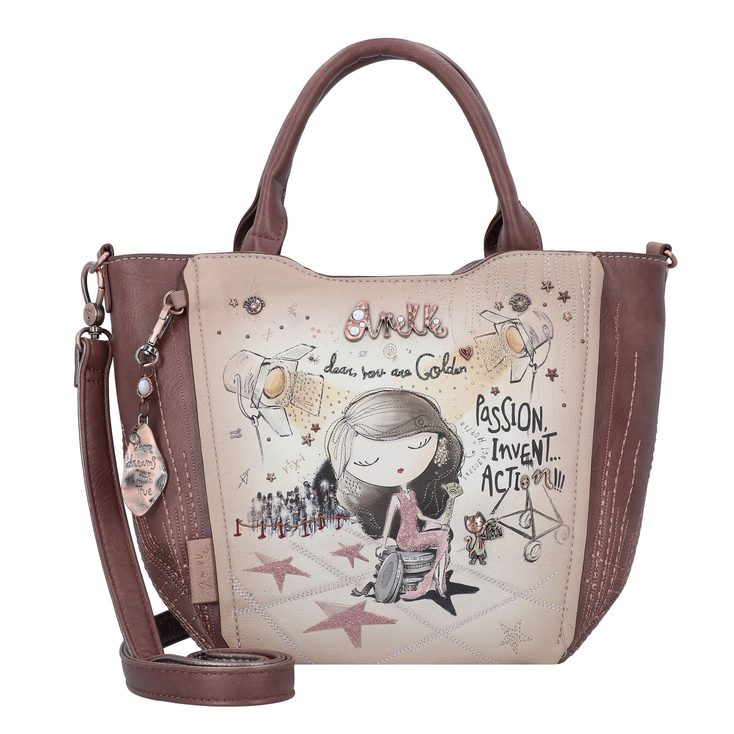 Anekke Handtasche 'Hollywood' in Beige: Vorderseite