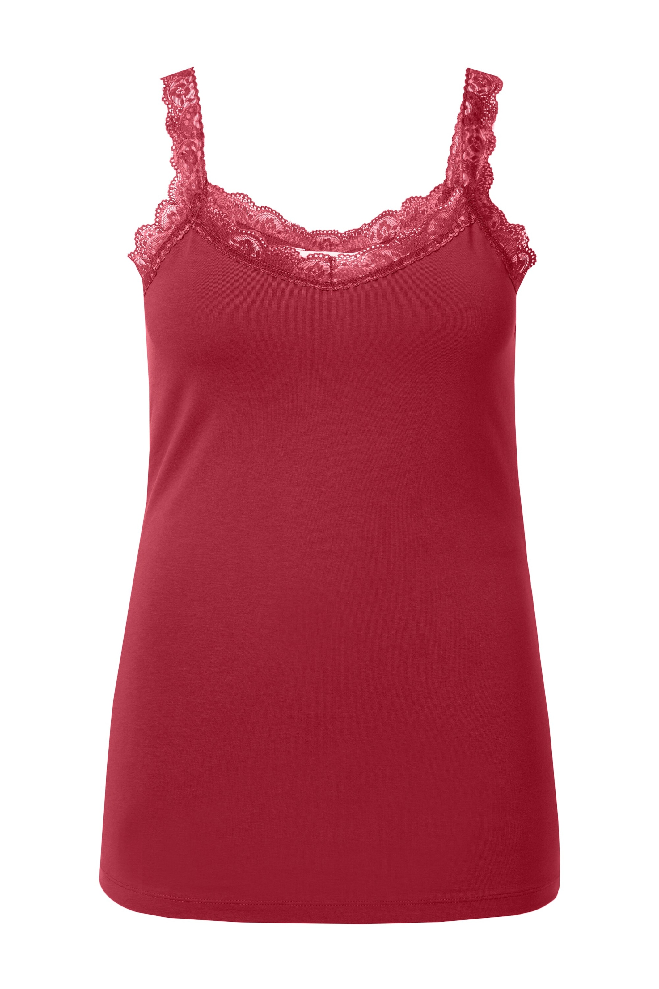 MIAMODA Gebreide top in Rood: voorkant