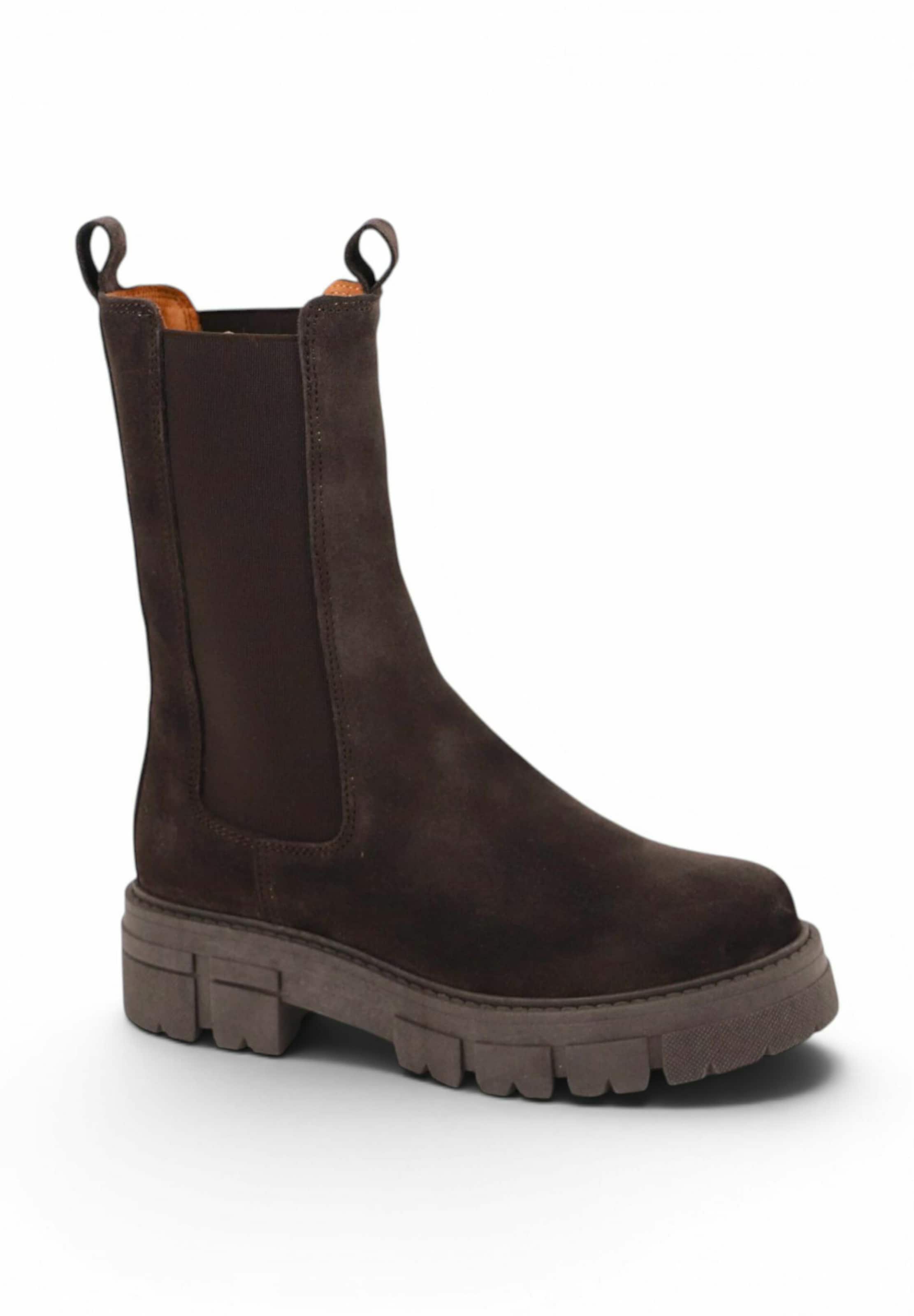 Chelsea Boots 'CHER' Apple of Eden en marron : devant