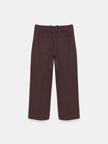 Wide leg Pantaloni di Dilvin in marrone