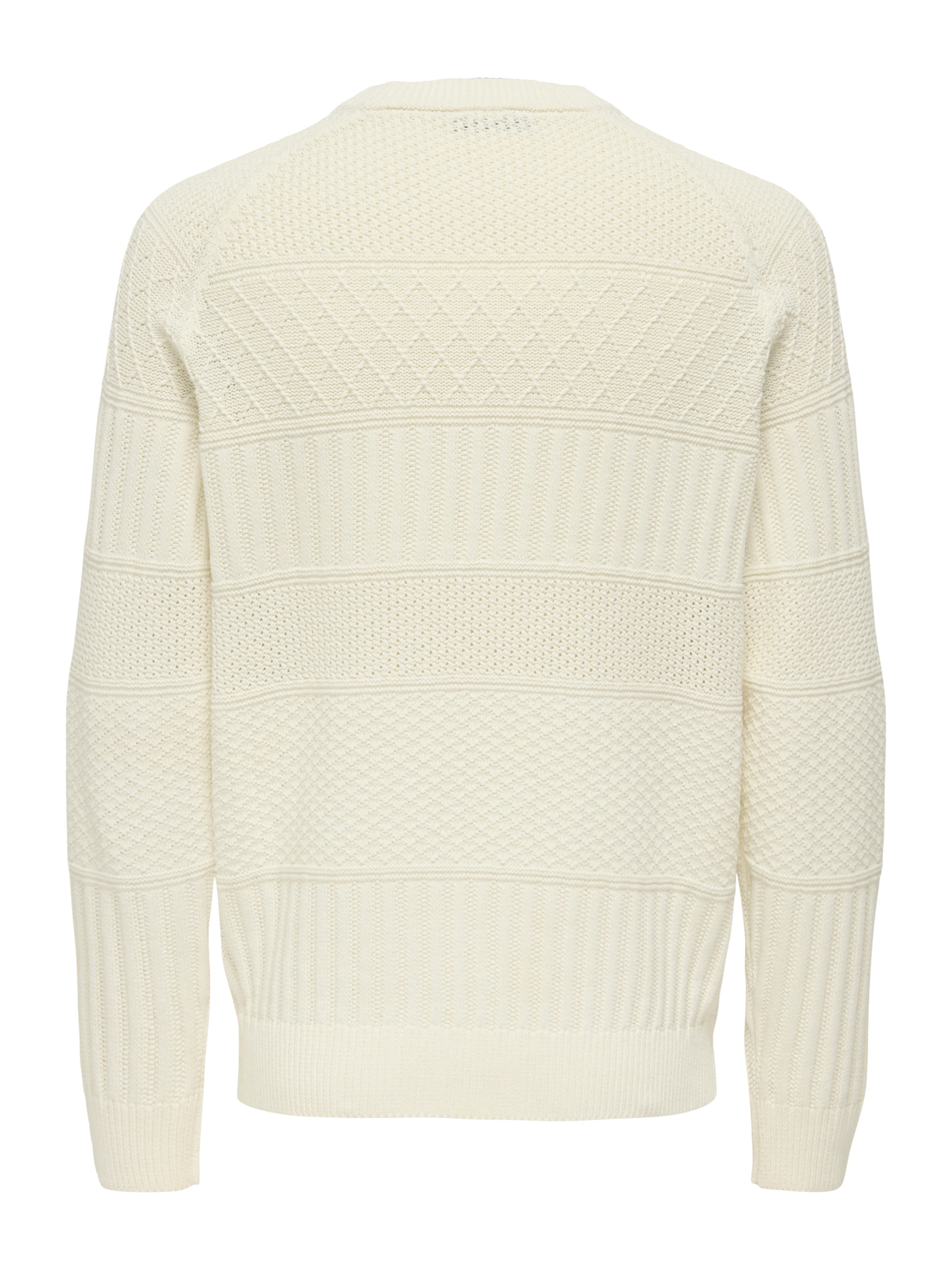 Pullover 'ONSALKAN' di Only & Sons in bianco