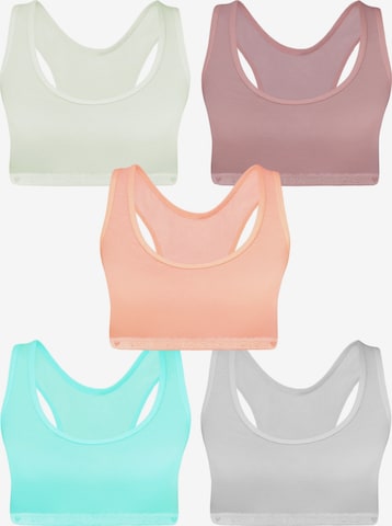LOREZA Onderhemd 'Mädchen Bustier Alma' in Gemengde kleuren: voorkant