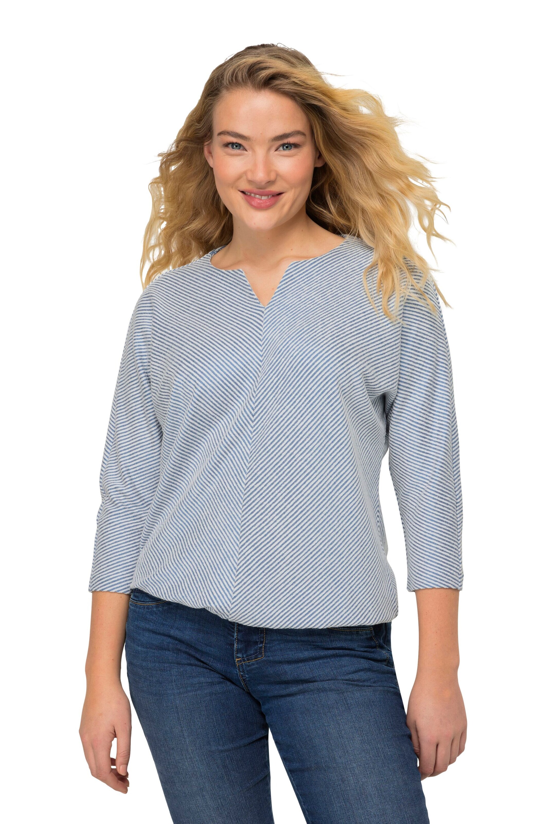 LAURASØN Sweatshirt in Blue: front