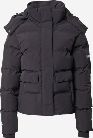 Superdry Athletic Jacket in Black: front