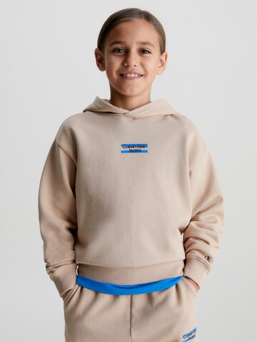 Calvin Klein Jeans Collegepaita värissä beige: edessä