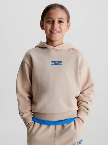 bēšs Calvin Klein Jeans Sportisks džemperis: no priekšpuses