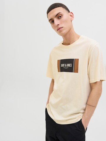 balta JACK & JONES Marškinėliai 'JJHAYATO'