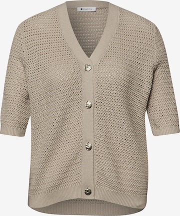 STREET ONE Вязаная кофта в Бежевый: спереди