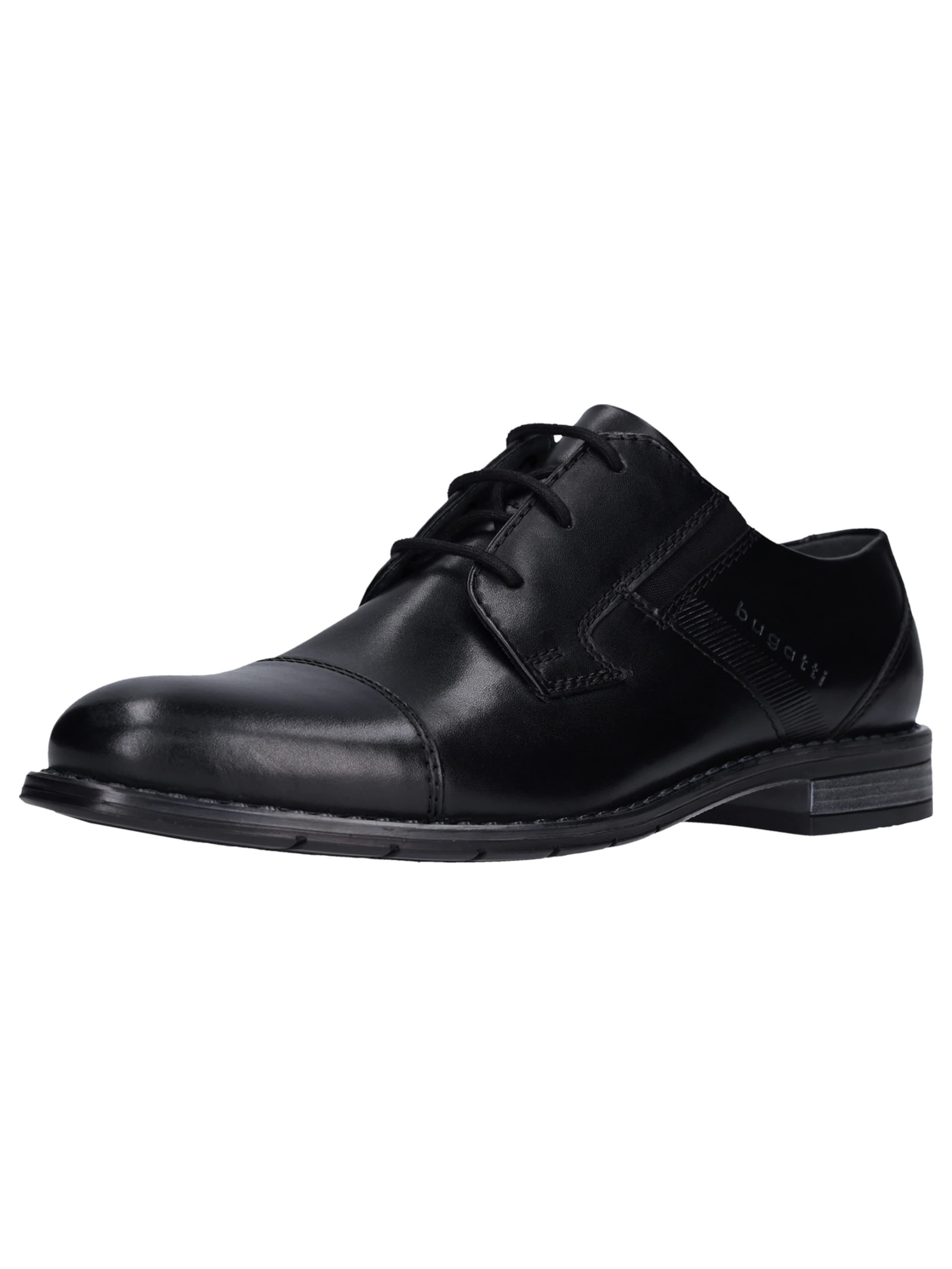 bugatti Lace-Up Shoes in Black: front