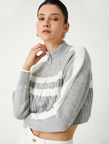 Koton Gebreid vest in Grijs