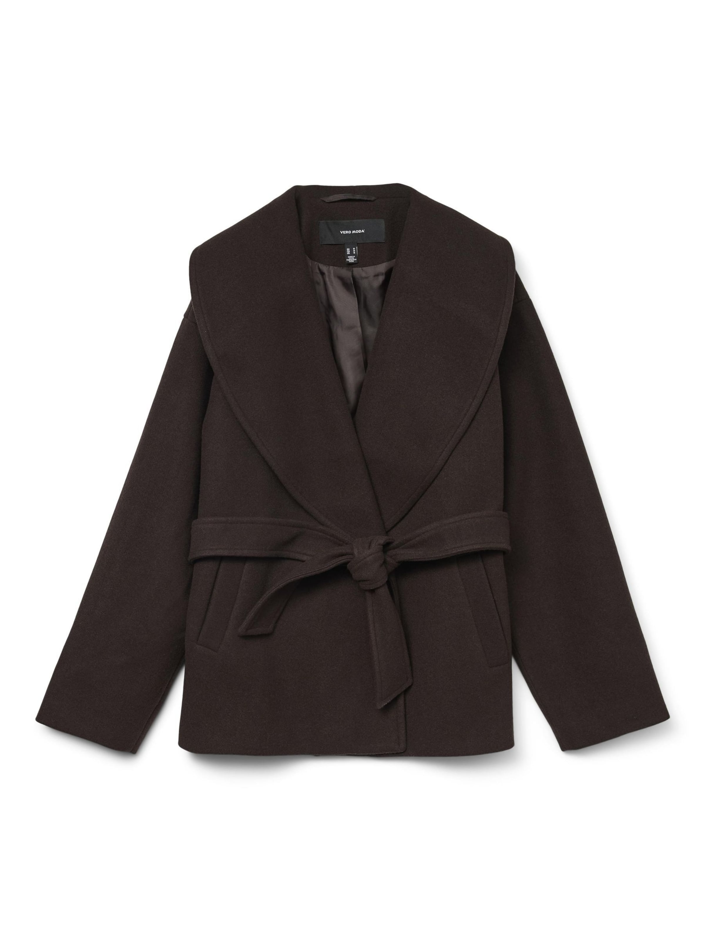 VERO MODA Between-Seasons Coat 'VMANNE' in Brown: front