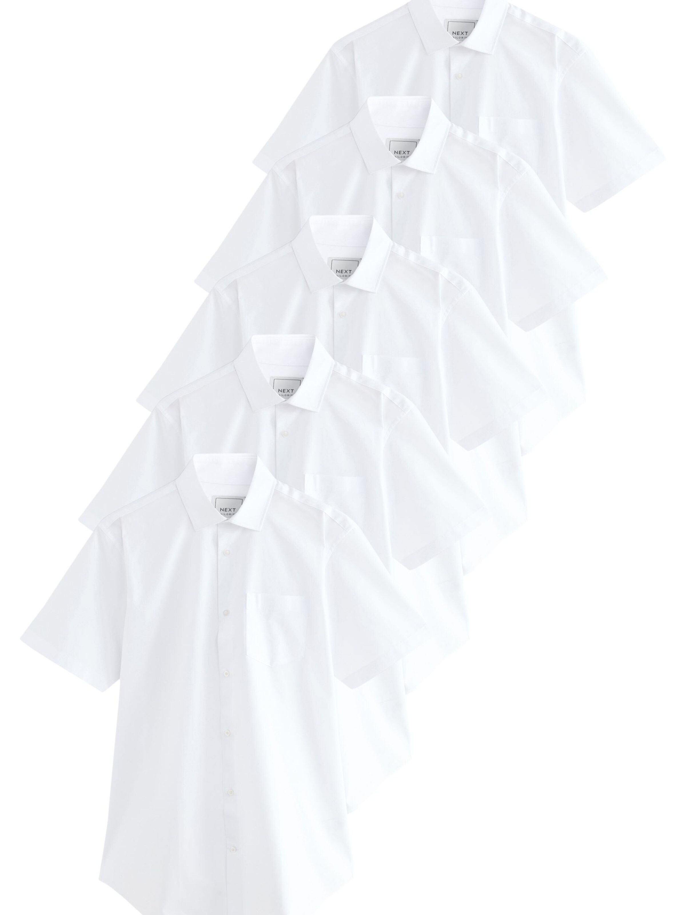 Next Regular fit Button Up Shirt in White