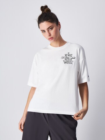 Champion Authentic Athletic Apparel Koszulka oversize w kolorze biały: przód