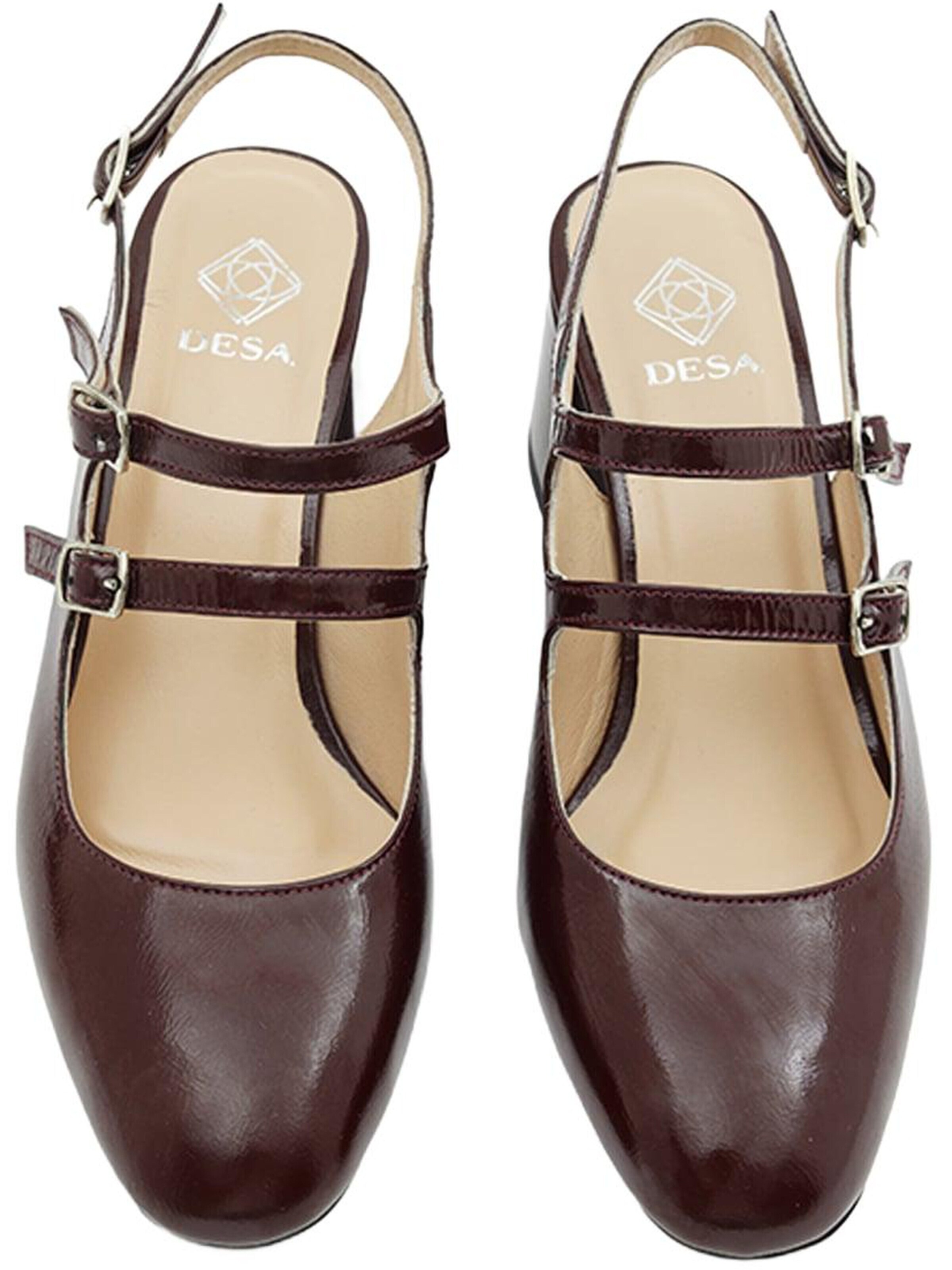 Desa Slingpumps 'Schuhe mit Blockabsatz' in Rood