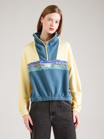 Sweat-shirt QUIKSILVER en jaune : devant