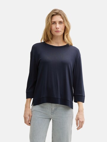 T-shirt TOM TAILOR en bleu : devant