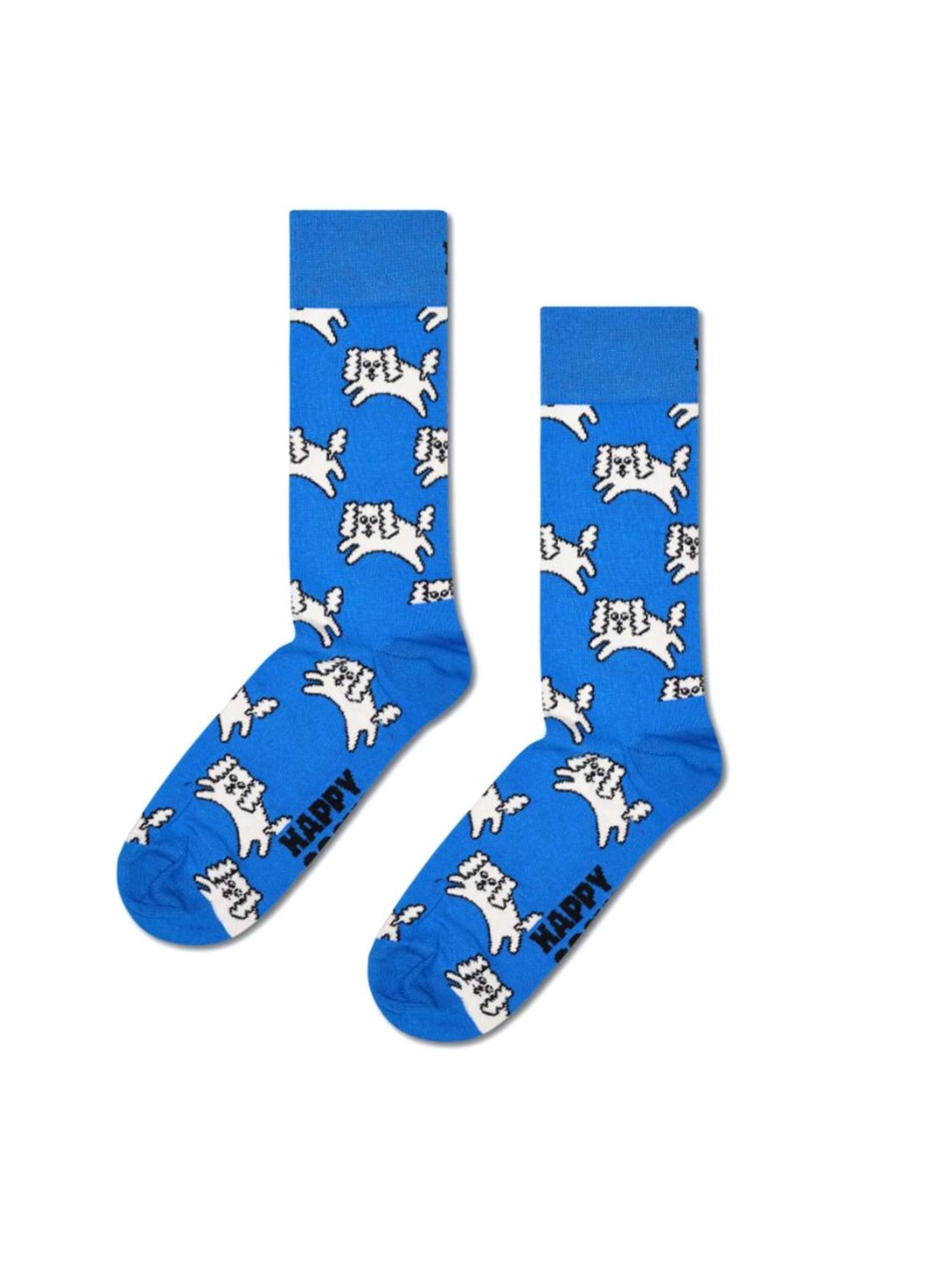 Chaussettes 'Cloud Dog Sock -- Blue Socks' Happy Socks en bleu : devant